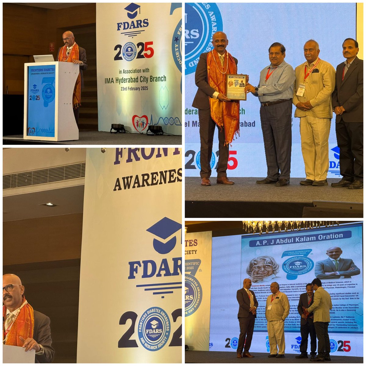 Prof L Sreenivasamurthy MD FRCP FACP FICP FRSSDI (@drsreenivasa) on Twitter photo Honoured to deliver the APJ Abdul Kalam oration in FDARS conference at Hyderabad on 23 Feb 2025🙏🏼
<a href="/AskDrShashank/">Dr. Shashank Joshi</a> <a href="/DrAmbrishMithal/">Dr Ambrish Mithal</a> <a href="/vijayviswanatha/">Dr Vijay Viswanathan</a> <a href="/sahayrk/">Rakesh Sahay</a> <a href="/banshisaboo/">Banshi Saboo</a> <a href="/drmohanv/">Dr.V.Mohan</a> <a href="/Rssdi_official/">RSSDI (official)</a> <a href="/TheAACE/">AACE</a> <a href="/ACPIMPhysicians/">ACP</a> Honoured to deliver the APJ Abdul Kalam oration in FDARS conference at Hyderabad on 23 Feb 2025🙏🏼
<a href="/AskDrShashank/">Dr. Shashank Joshi</a> <a href="/DrAmbrishMithal/">Dr Ambrish Mithal</a> <a href="/vijayviswanatha/">Dr Vijay Viswanathan</a> <a href="/sahayrk/">Rakesh Sahay</a> <a href="/banshisaboo/">Banshi Saboo</a> <a href="/drmohanv/">Dr.V.Mohan</a> <a href="/Rssdi_official/">RSSDI (official)</a> <a href="/TheAACE/">AACE</a> <a href="/ACPIMPhysicians/">ACP</a>