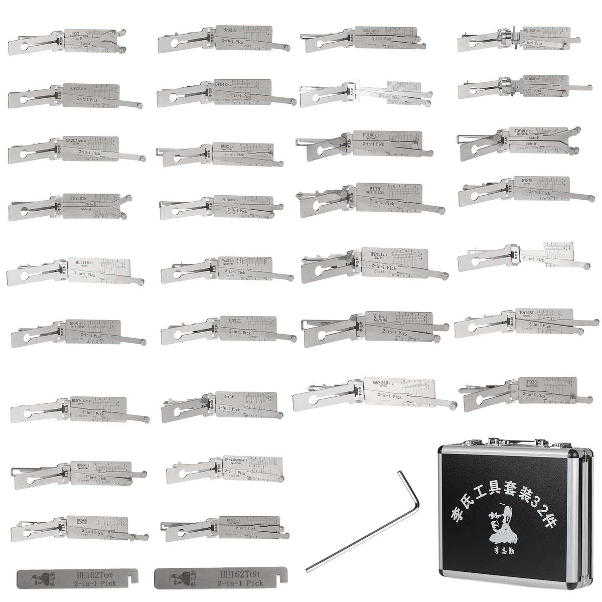 autotoolsdonna's tweet photo. Original Lishi 32pcs Kit auto car door lock pick 2-in-1 decoder locksmith tool with suitcase,welcome to buy.🤝
Laura Liu☎️>>>Whatsapp: 0086-18898771612💰
https://t.co/NjtfGumoX6 https://t.co/ETEDgjiBWn