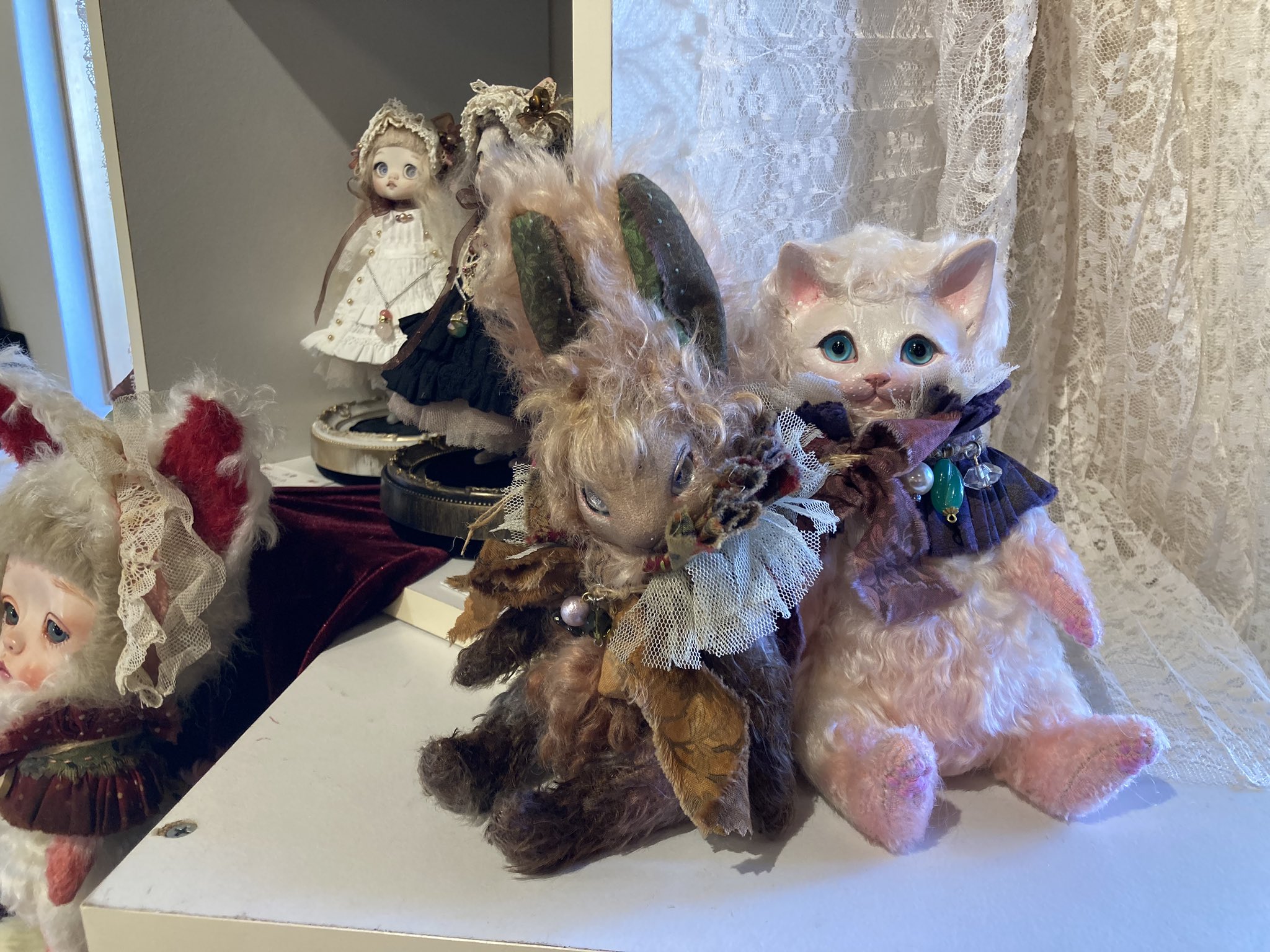 ぬいぐるみ✽アートドール✽玉っ子シマエナガ✽ちょこんとあんよ ふくふくシマエナガもちっこふわまるBIG シマちゃん/Fuku-Fuku