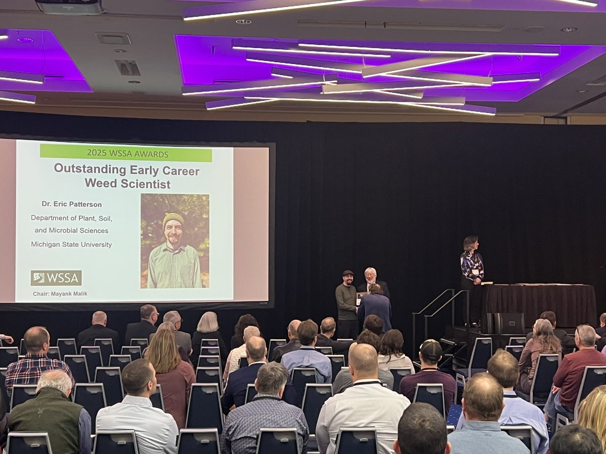 Todd Gaines (@gaines_todda) on Twitter photo Congrats Eric Patterson for 2025 WSSA Early Career Weed Scientist! Congrats Eric Patterson for 2025 WSSA Early Career Weed Scientist!