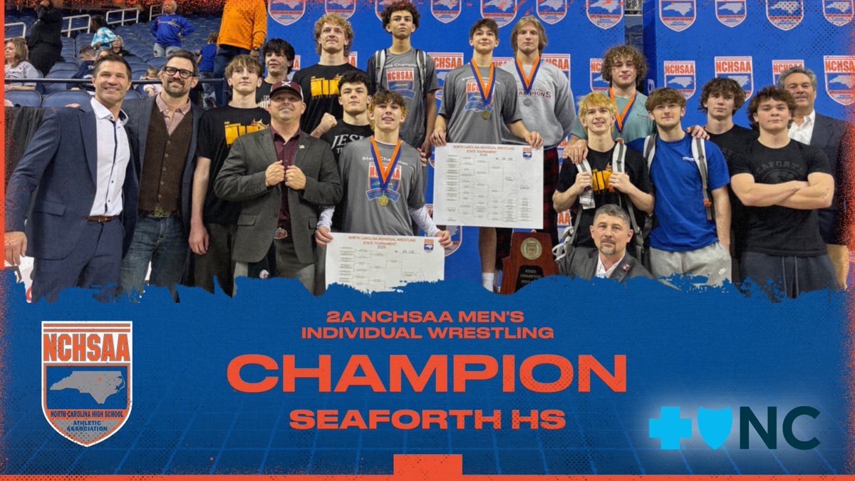 Congrats to the 2025 NCHSAA 2A Individual Wrestling Team State Champions! Congratulations on a superb year!
🏆 Seaforth HS <a href="/SeaforthHawks/">Seaforth Athletics</a> 

#NCHSAA #BetterTogetherSince1913
