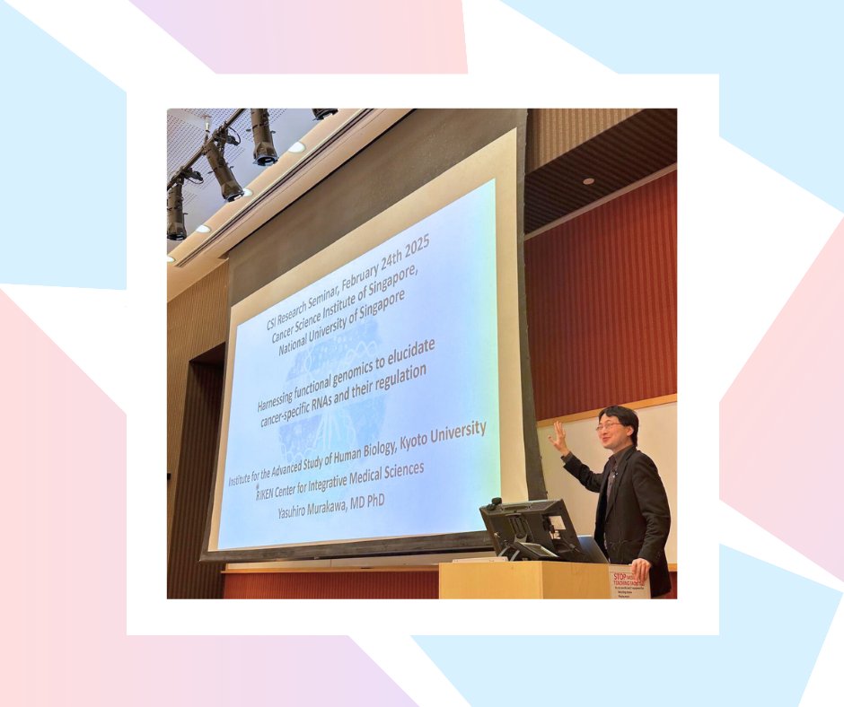 Yesterday, CSI Singapore hosted an in-person CSI Seminar Series with speaker - Prof. Yasuhiro Murakawa, from Kyoto University. He spoke on the topic “Harnessing Functional Genomics to Elucidate Cancer-specific RNAs and their Regulation”.
<a href="/Ashbi_KyotoU/">WPI-ASHBi</a> <a href="/KyotoU_News/">Kyoto University</a>