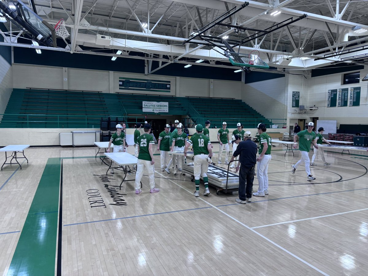 Day 1  of our 2025 journey ✅ 

End of practice, 9pm, and these boys help setup 42 tables and 84 chairs for the ACT tomorrow. Champions do the little things when nobody is watching ⚾️