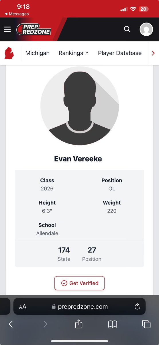 Extremely blessed to be ranked as the 27th best OL in the state by <a href="/PrepRedzoneMI/">Prep Redzone Michigan</a>.