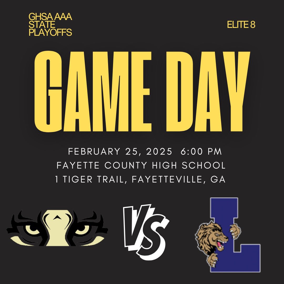 Fayette Lady Tigers Basketball Scores (@lesgoladytigers) on Twitter photo It's gameday! Come out and support your 3A #3 Fayette County Lady Tigers as they take on old foe the 3A #6 Luella Lady Lions at 6pm for the final home game of the regular season! Let's go Fayette!! #BeatLuella It's gameday! Come out and support your 3A #3 Fayette County Lady Tigers as they take on old foe the 3A #6 Luella Lady Lions at 6pm for the final home game of the regular season! Let's go Fayette!! #BeatLuella