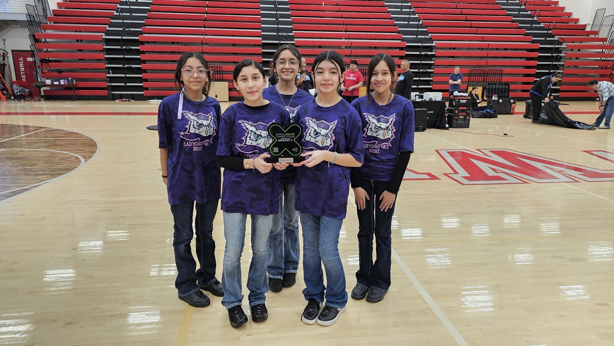 Mrs_Cortez12's tweet image. These @STAGinPG Owls soared to new heights this past Saturday @DallasisdSTEM's Aerial Drone Competition! The LadyDronez and OwlDrones won the Teamwork Mission Champion Award together and the LadyDronez took the Skills Mission Award and the All-Around Champion Award! 💜 I'm so…