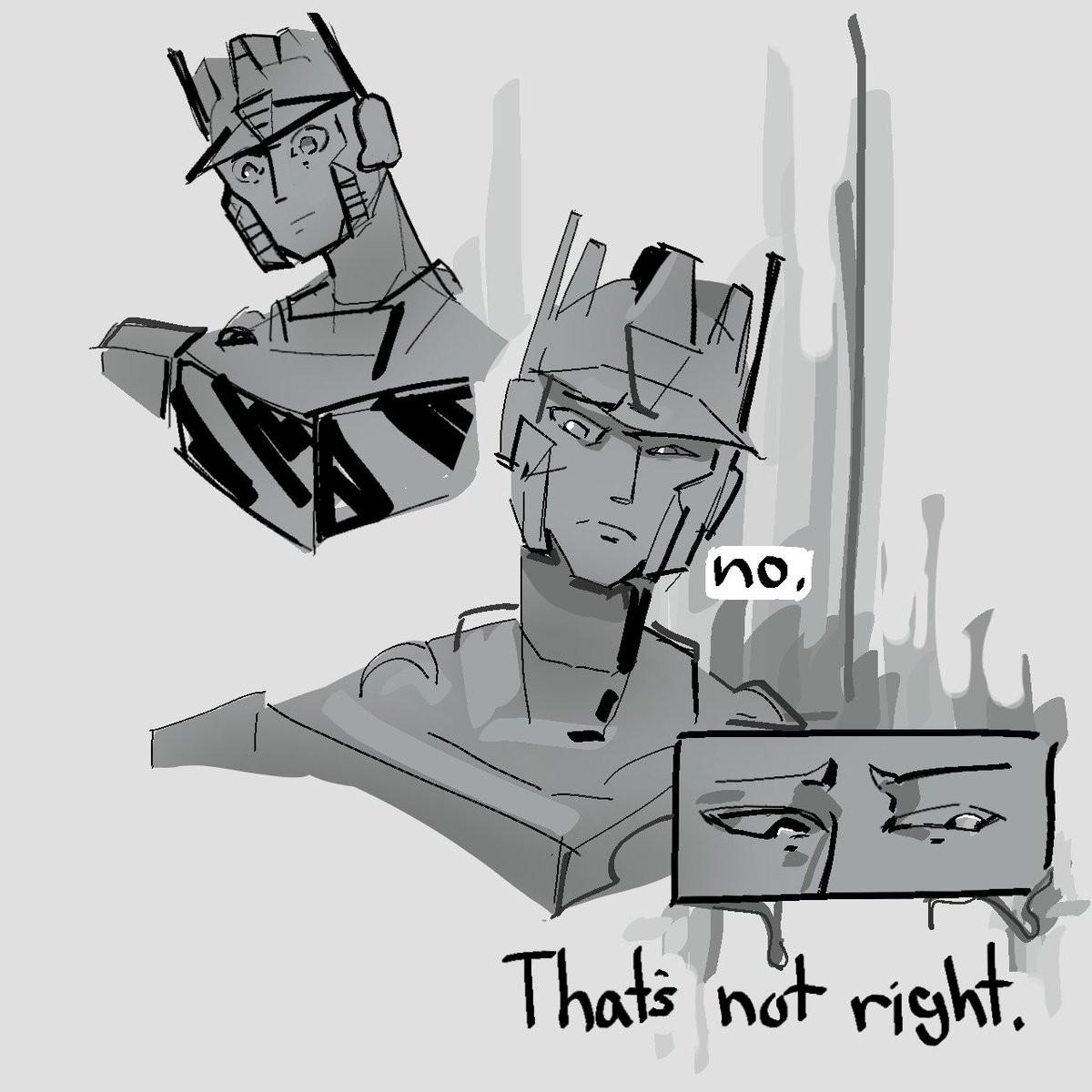 remiycampbell's tweet image. 4/5 I do what I want. 

#transformers #tfone but not really whatevs #angsty #tfo #comic #megop? #they're just sad bud. #OptimusPrime #Megatron #O-12 #D-16