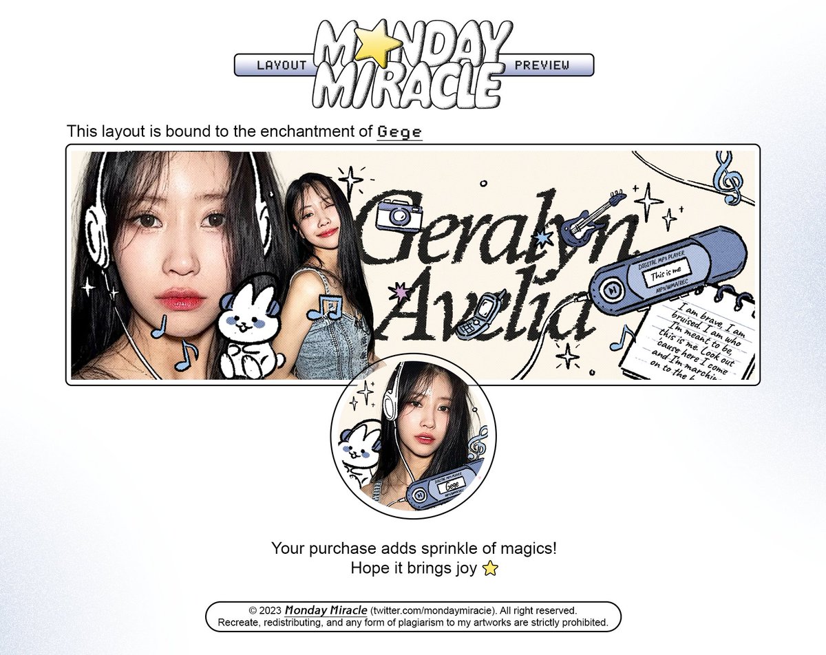 geravelia's tweet photo. ㅤ

é̲t̲o̲i̲l̲e̲ ̲f̲i̲l̲a̲n̲t̲e̲

setelah sekian lama akhirnya bisa pakai layout cakep dan keren ini 🥺 thank you kak @mondaymiracIe karena udah buat layout ini jadi makin kece. 🥺🫰🏻

ㅤ https://t.co/40lWMcrZBE