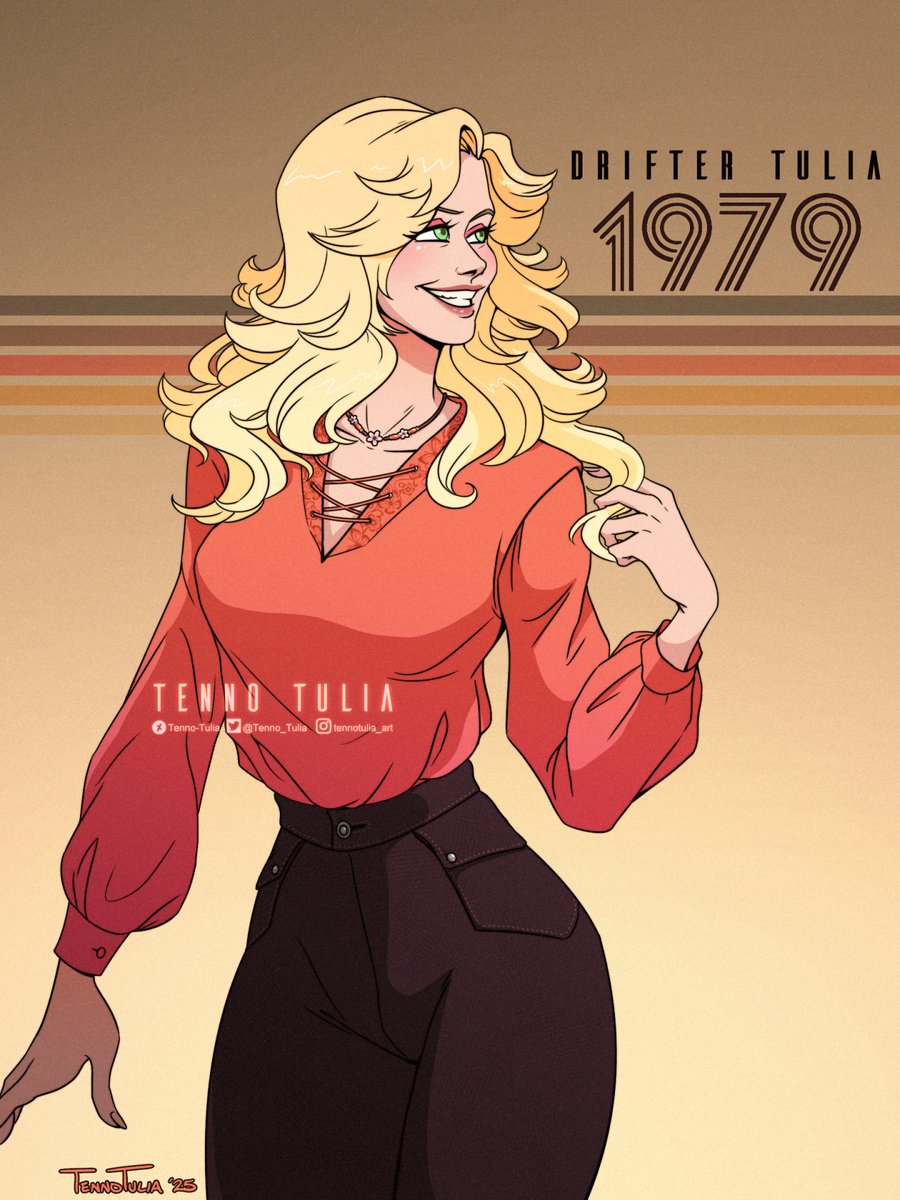 My Drifter goes back in time to the groovy 70s🪩
I had so much fun designing her hair for this one. I'm tempted to draw her in 1969 next. Should I?
#Warframe #warframefanart #warframe1999 #tennocreate