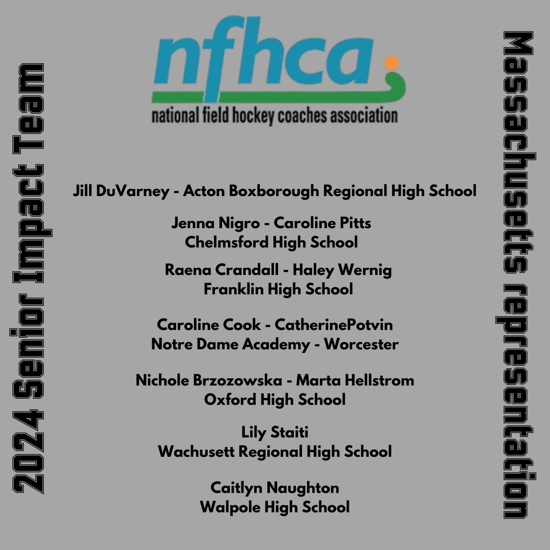 msfhca's tweet photo. Congratulations to all of the student athletes in the Commonwealth! We are proud of you! 

@OHSFieldHockey1 @telegramsport @ChelmsfordPatch @WachusettAD https://t.co/yJTiFQzGKS