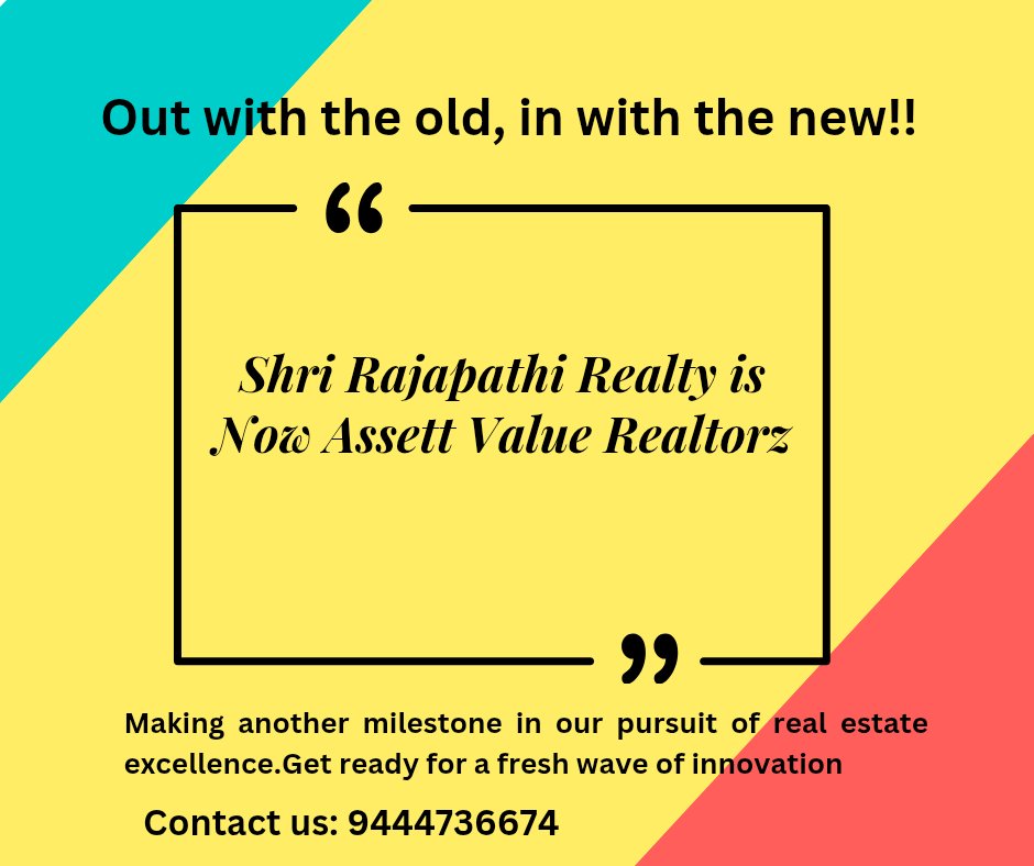SHRI RAJAPATHI REALTY (@rajapathirealty) on Twitter photo 