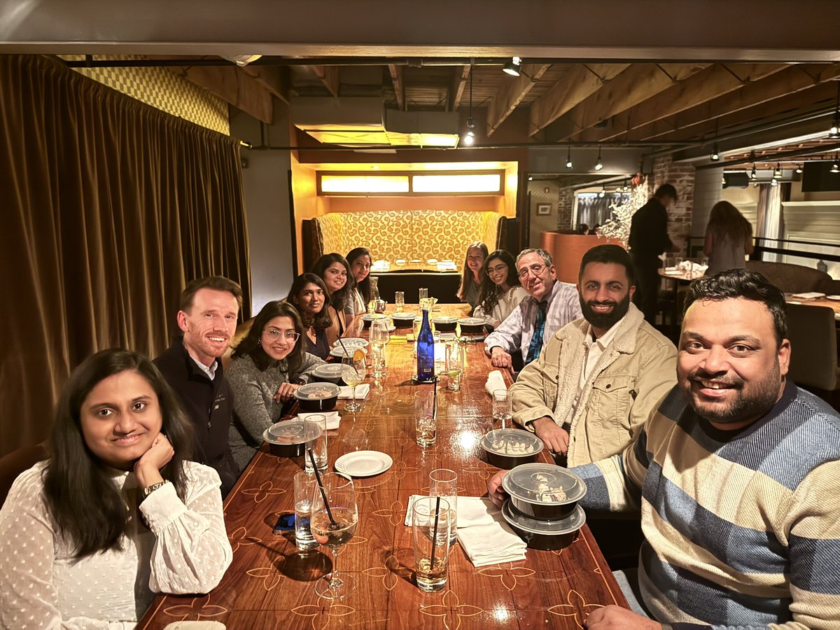 Great night out for our fellows for Journal Club, discussing the latest advancements in GI oncology with our PD, Dr. Nathan Bahary. Engaging conversations, valuable insights, and great company! <a href="/AHNtoday/">AHN</a> <a href="/HemOncFellows/">Hem-Onc Fellows Network</a> #wellness