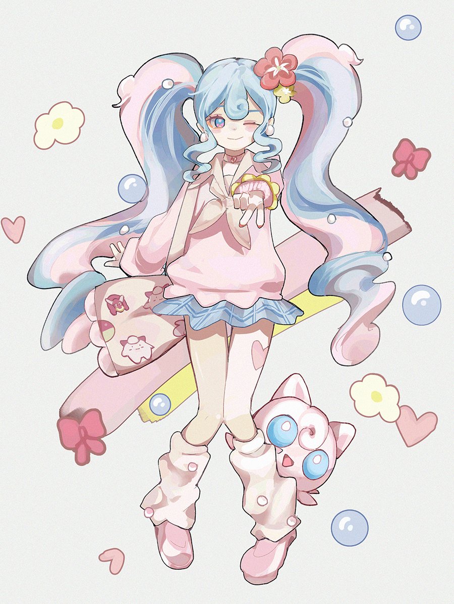 初音ミク「fairy Miku #ポケミク #初音ミク 」|xoaiu✩のイラスト