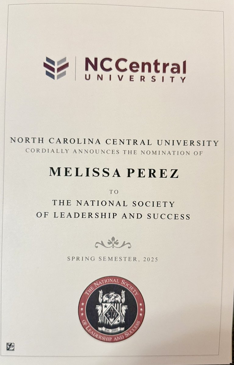 Melissa Pérez, M.A., NBCT (she/ella/elle) (@polyglotperezm) on Twitter photo Honored to have this opportunity! #EaglePride #NCCU <a href="/NCCU/">North Carolina Central University</a> <a href="/NCCUSOE/">NCCU School of Ed</a> <a href="/NCCU_MSA/">NCCU MSA Program</a> Honored to have this opportunity! #EaglePride #NCCU <a href="/NCCU/">North Carolina Central University</a> <a href="/NCCUSOE/">NCCU School of Ed</a> <a href="/NCCU_MSA/">NCCU MSA Program</a>