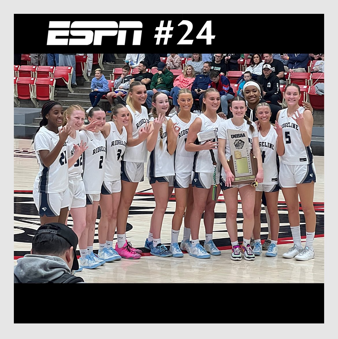 Ridgeline Girls Bball (@ridgelinehsgbb) on Twitter photo Riverhawks make debut in SCNext Top 25 rankings today!
<a href="/emileeskinner5/">Emilee Skinner</a> <a href="/mak12jenks/">Makaydi Jenks</a> <a href="/Brookesmith_24/">Brooke Smith</a> <a href="/hjsports/">HJ Sports</a> <a href="/desnewssports/">Deseret News Sports</a> <a href="/hjtrebek/">Jason Turner</a> <a href="/CacheSports/">Cache Valley Sports</a> <a href="/PGHUtah/">Prep Girls Hoops Utah</a> <a href="/UHSAAinfo/">UHSAA</a> Riverhawks make debut in SCNext Top 25 rankings today!
<a href="/emileeskinner5/">Emilee Skinner</a> <a href="/mak12jenks/">Makaydi Jenks</a> <a href="/Brookesmith_24/">Brooke Smith</a> <a href="/hjsports/">HJ Sports</a> <a href="/desnewssports/">Deseret News Sports</a> <a href="/hjtrebek/">Jason Turner</a> <a href="/CacheSports/">Cache Valley Sports</a> <a href="/PGHUtah/">Prep Girls Hoops Utah</a> <a href="/UHSAAinfo/">UHSAA</a>