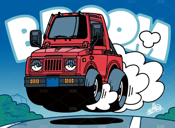 #お前ら自分の愛車の絵描いてみろ 