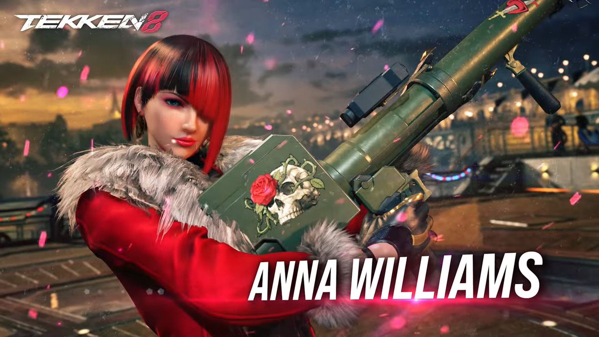 Wario64's tweet image. Anna Williams comes to Tekken 8 starting March 31st