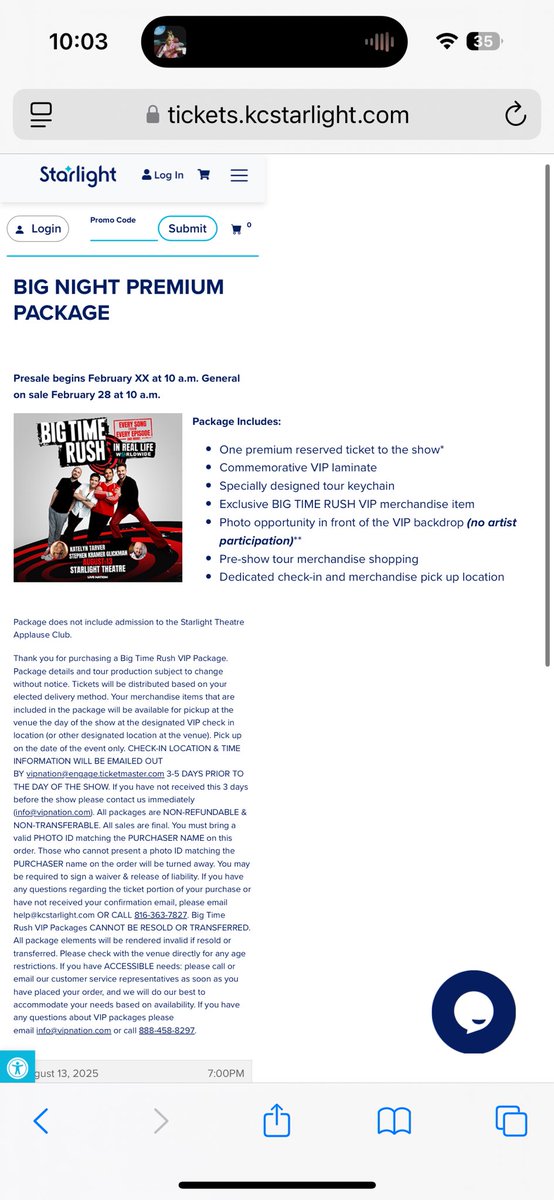 they said “oh, you want vip packages with seats within the first 5 rows? 12 rows? here ya go! but you’ll also have to buy a seperate vip package if you wanna meet us. 🙂” i’m afraid we have lost the plot.