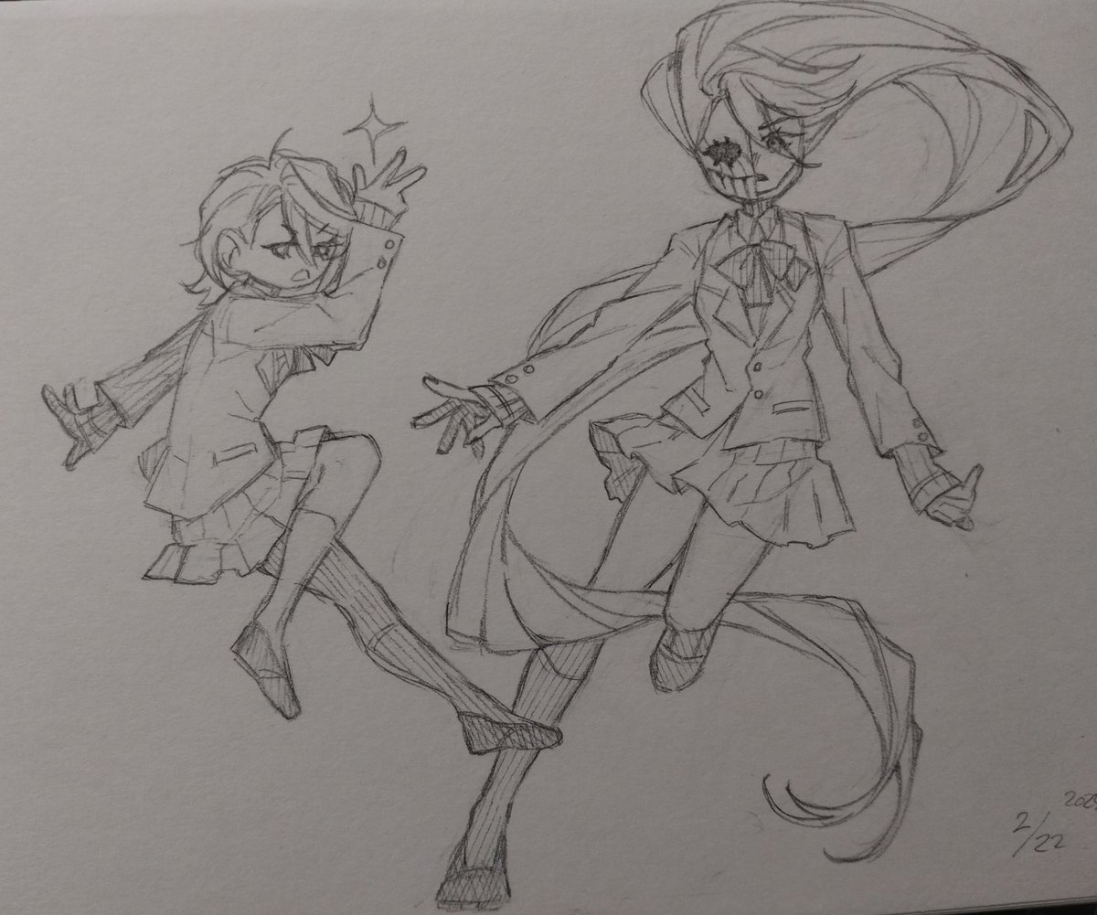 _Vallychie_'s tweet image. I have no new art, but here's an Aira doodle I did a while back

Celebrating ddd manga comeback