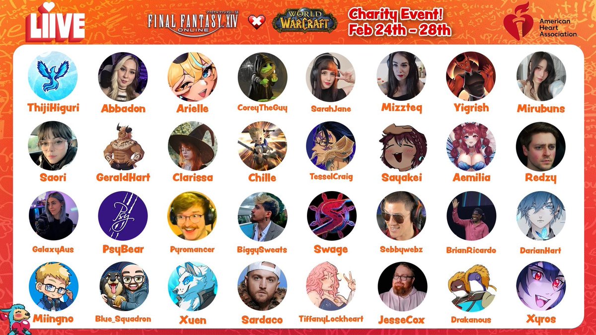 Abbadon (@abbadonlive) on Twitter photo ✨ GUESS WHAT! ✨
<a href="/PyromancerYT/">Pyromancer</a>, <a href="/llamatodd/">llamatodd</a>, and myself are hosting a goblin themed transmog competition on 2/26 (Wednesday!) Let celebrate the Undermine WoW patch and raise money for <a href="/American_Heart/">American Heart Association</a>! COME GET INVOLVED ON WEDNESDAY WINNERS WILL GET PRIZES! ❤️ ✨ GUESS WHAT! ✨
<a href="/PyromancerYT/">Pyromancer</a>, <a href="/llamatodd/">llamatodd</a>, and myself are hosting a goblin themed transmog competition on 2/26 (Wednesday!) Let celebrate the Undermine WoW patch and raise money for <a href="/American_Heart/">American Heart Association</a>! COME GET INVOLVED ON WEDNESDAY WINNERS WILL GET PRIZES! ❤️