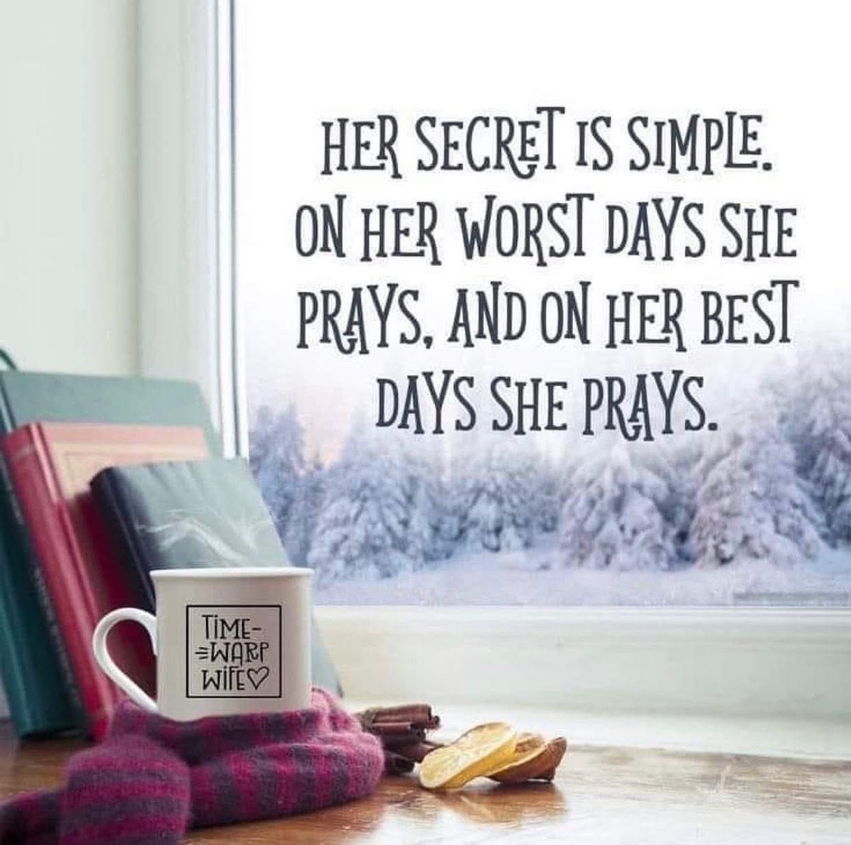 carolcbailey's tweet image. This memory: “Her secret is simple. On her worst days she prays, and on her best days she prays!” #quote #sheprays #thepowerofprayer
