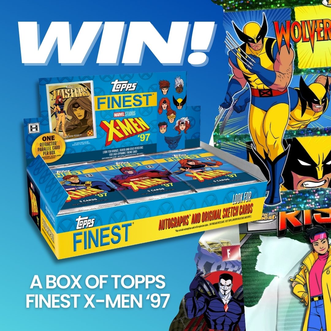 🚨 WIN a Box of new Topps Finest X-Men ‘97! 🚨

Marvel collectors, this is BIG! The first-ever <a href="/Topps/">Topps</a>  Finest X-Men set has landed, and we’re giving away a box! 🦸‍♂️🔥

Inside, you can find autographs, sketch cards and more, all featuring the legendary X-Men ‘97 characters!

Here’s