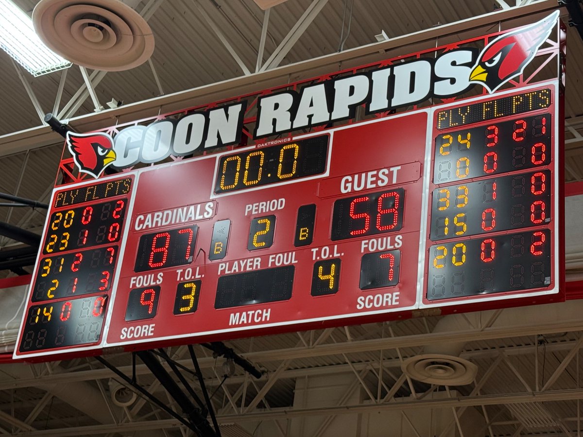 Cardinals wrap up the home schedule and get the Senior Night W tonight!  We close up the regular season this Friday at St. Paul Johnson.  

#PTN #Target