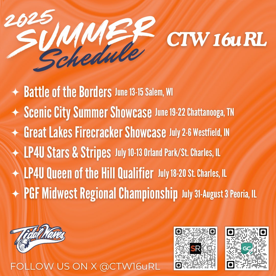 CTW Fastpitch 16u Lieflander 🥎 (@ctw16url) on Twitter photo Seeking a 16u Catcher/utility player to join us for the summer. We’re playing a highly competitive schedule with great college exposure opportunities throughout.
Email CTW.lieflander@gmail.com
Great group of athletes and families. Reach out if interested. Seeking a 16u Catcher/utility player to join us for the summer. We’re playing a highly competitive schedule with great college exposure opportunities throughout.
Email CTW.lieflander@gmail.com
Great group of athletes and families. Reach out if interested.