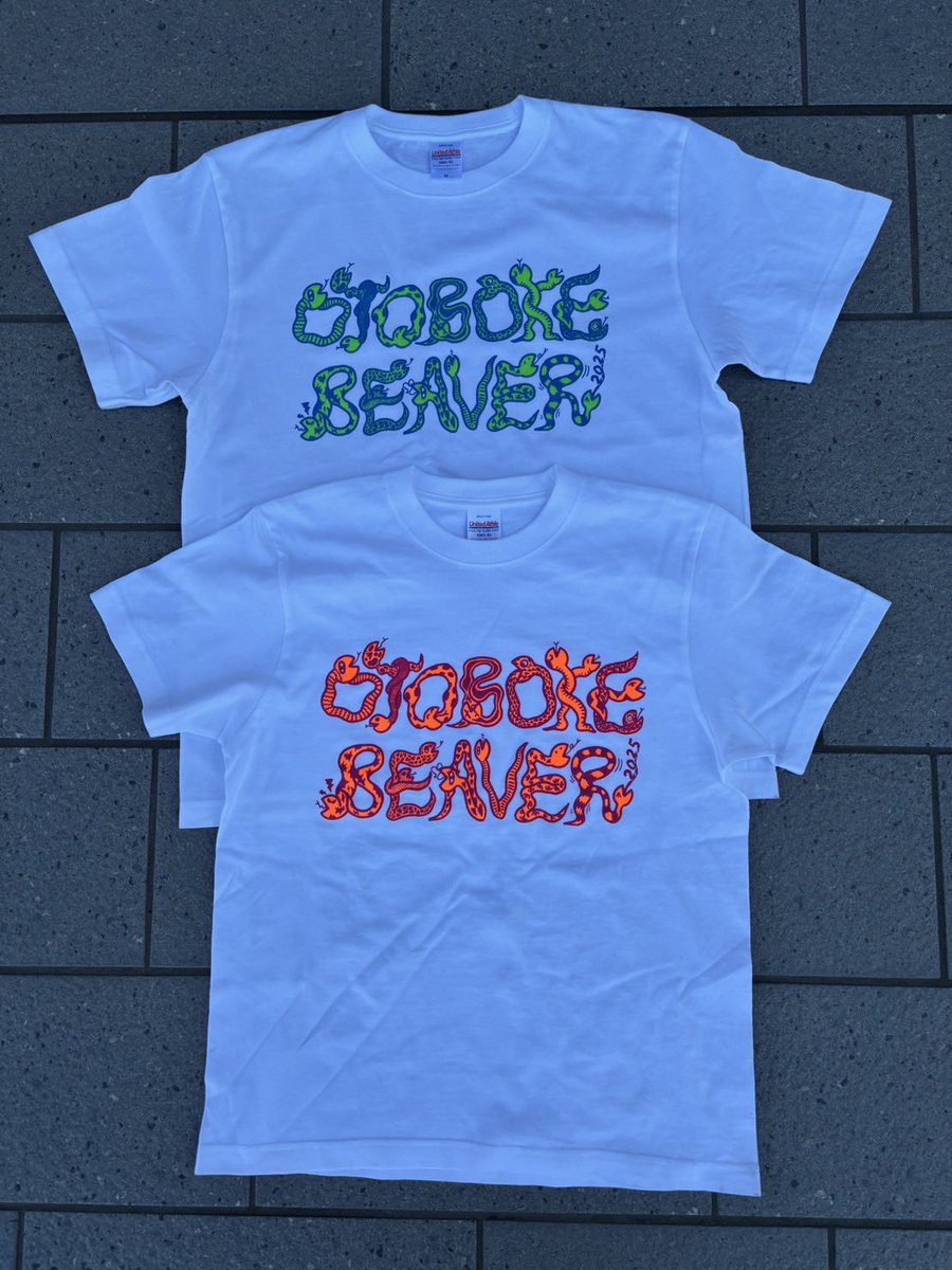 定番ロゴTシャツ新色🆕 巳年ロゴTシャツ🐍🆕 ともに4000円です🫶