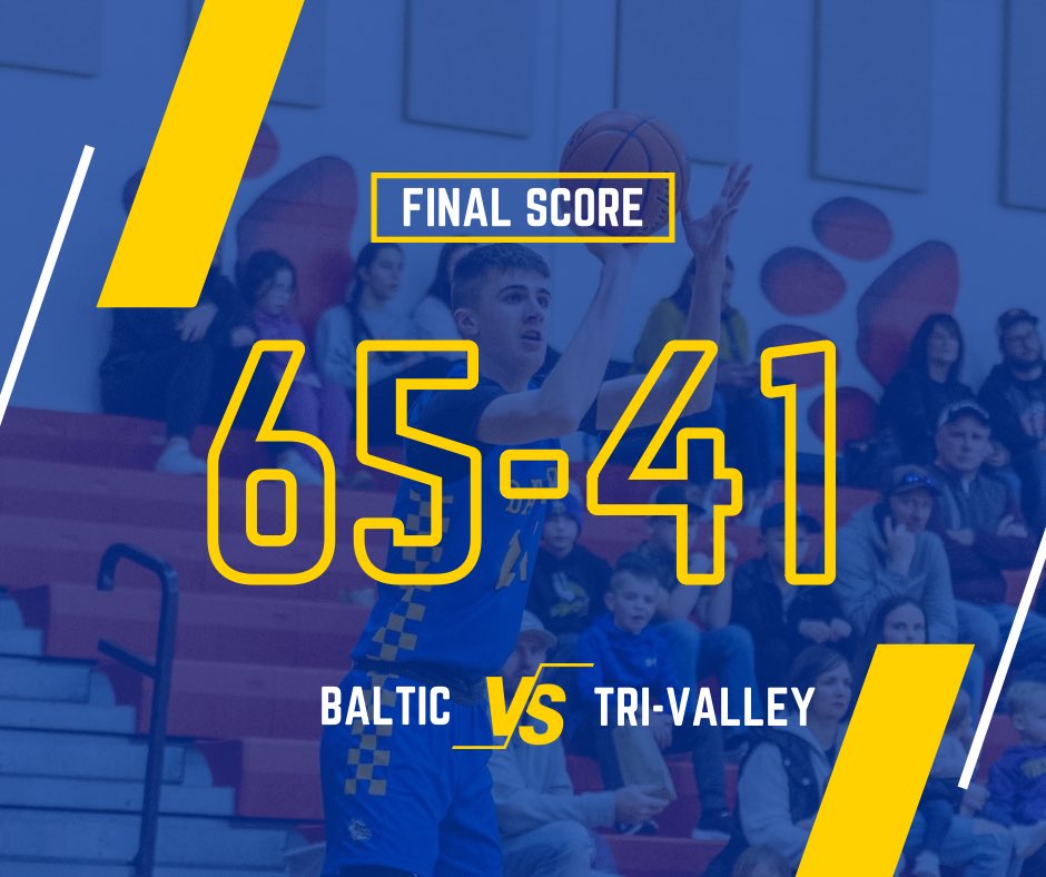 Baltic Boys Basketball (@bball_bhs) on Twitter photo A fun night of basketball in a great atmosphere for basketball. Bulldogs win 65-41. <a href="/kellen_artz24/">Kellen artz</a> led with 25pts <a href="/Trevor_Cuperus/">Trevor</a> had 14 <a href="/BenEricksonBB/">Ben Erickson</a> had 10 and <a href="/Ben_Berg2/">Ben Berg</a> 10. #BulldogGRIT #CourageToClimb <a href="/BigSiouxMedia/">Big Sioux Media Sports Network</a> <a href="/DaksHoops/">DAK Hoops</a> <a href="/PrepHoopsDakota/">Prep Hoops Dakotas</a> <a href="/DigitalZSD/">Digital Z South Dakota</a> <a href="/MidcoSports/">Midco Sports</a> A fun night of basketball in a great atmosphere for basketball. Bulldogs win 65-41. <a href="/kellen_artz24/">Kellen artz</a> led with 25pts <a href="/Trevor_Cuperus/">Trevor</a> had 14 <a href="/BenEricksonBB/">Ben Erickson</a> had 10 and <a href="/Ben_Berg2/">Ben Berg</a> 10. #BulldogGRIT #CourageToClimb <a href="/BigSiouxMedia/">Big Sioux Media Sports Network</a> <a href="/DaksHoops/">DAK Hoops</a> <a href="/PrepHoopsDakota/">Prep Hoops Dakotas</a> <a href="/DigitalZSD/">Digital Z South Dakota</a> <a href="/MidcoSports/">Midco Sports</a>