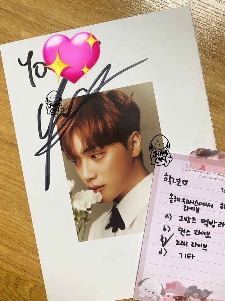 ꒰ wts lfb the boyz ph ⁑ #juhaksales ꒱ 
   ╰ tbz haknyeon love letter signed page 

∿ qyop, no lowballing pls
∿ signed to a different person (can be removed)
∿ portion of the profit goes to <a href="/309MOOD/">RADIO ROMANCE</a>’s donation drive for farmers under your name

♡̆̈ reply/dm if interested!
