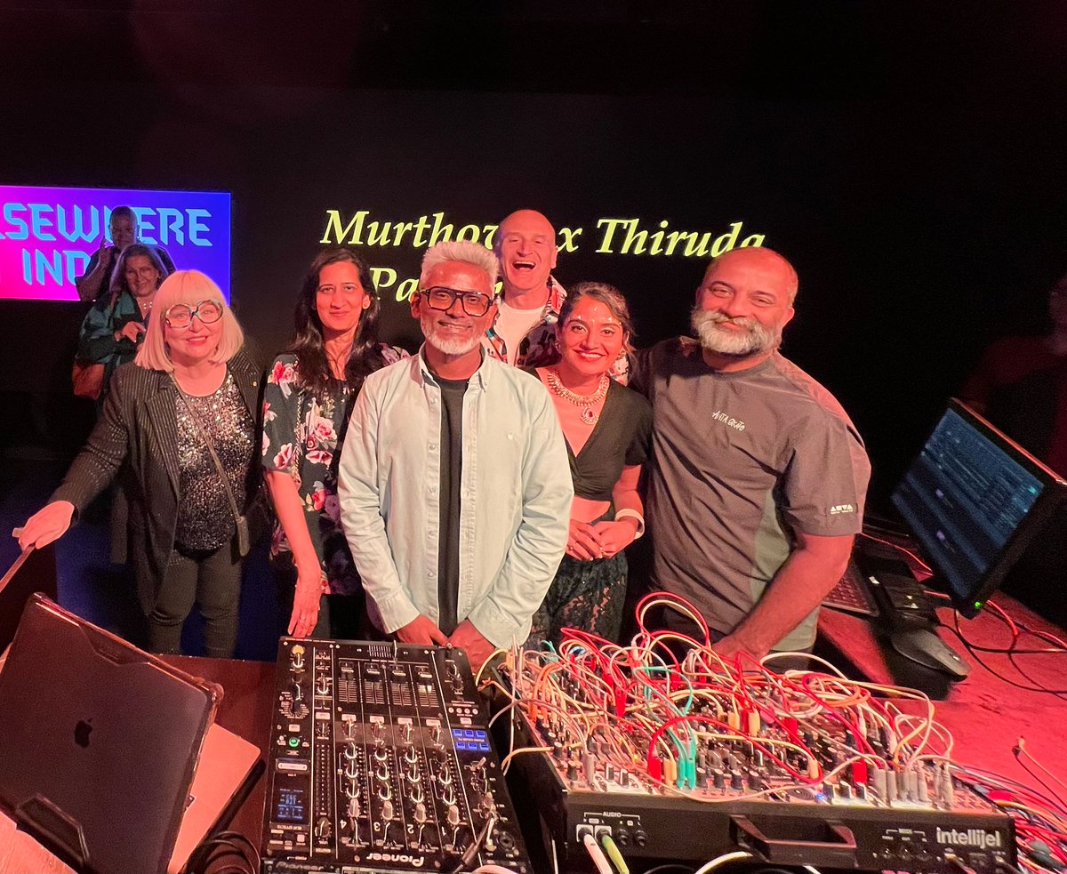 ICCR_Australia's tweet image. 'Elsewhere in India' artists Murthovic and Thiruda created a mesmerising performance at the Adelaide Fringe! The remix with a millennia of cultural heritage, 3D art, AI, motion-captured dance, and archival footage made it a unique and memorable event!
@HCICanberra  @cgisydney