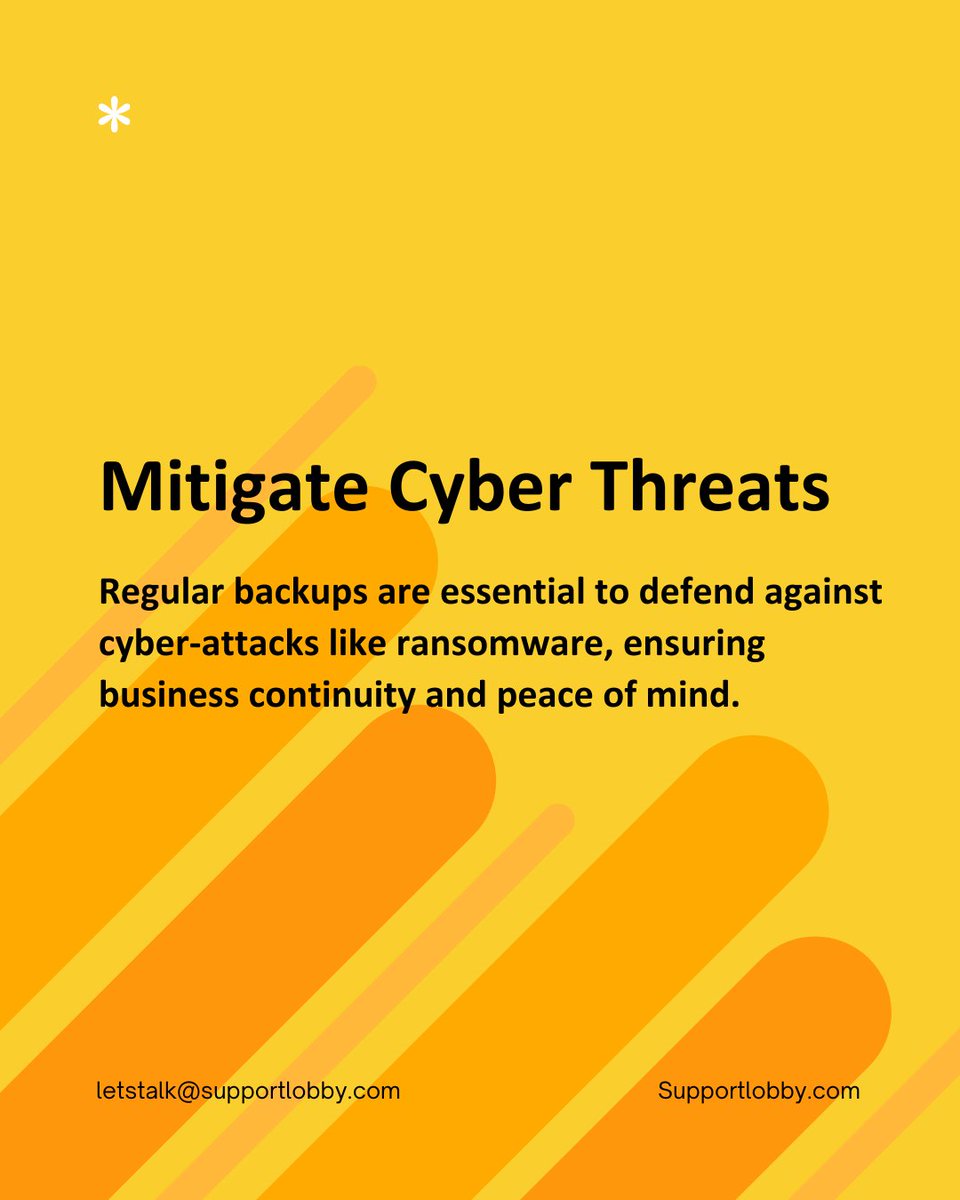 Activelobb25326's tweet image. &quot;Swipe through to discover why regular server backups are crucial for your business! 🔒 Protect, recover, and stay secure with Activelobby. #ServerBackup #DataProtection #CyberSecurity #BusinessContinuity #RansomwareProtection #CloudBackup #ITSecurity #BackupSolutions&quot;