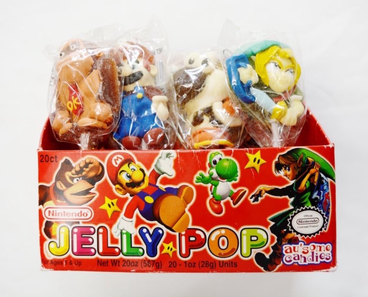 I feel bad for anyone who missed out on these disgusting Nintendo jelly pops