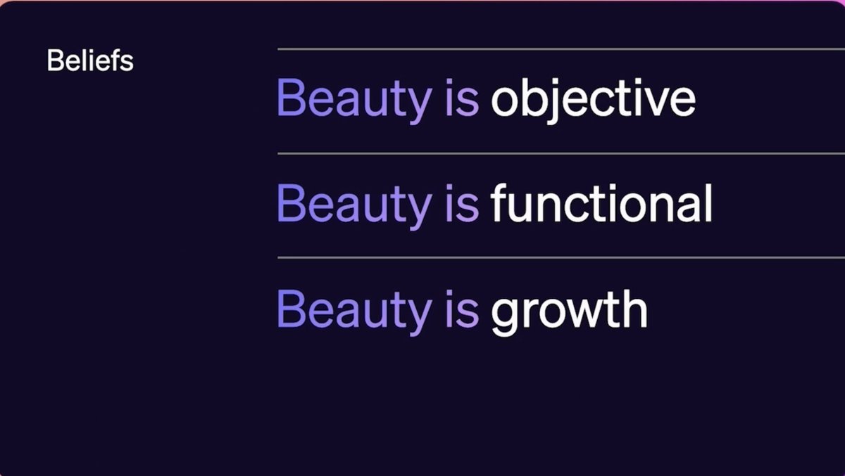 I am an absolute believer in what Katie, Head of Design at Stripe said in this talk. Highly recommend watching: stripe.com/in/sessions/20…