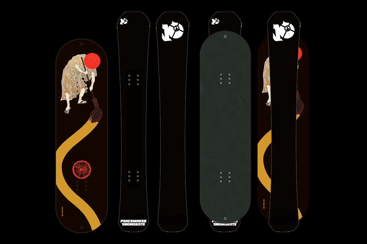 ●オーダー制作（プロダクト）のご紹介

[PEACEMAKER SNOWSKATE 26-27]

PEACEMAKER SNOWSKATE のニューモデルのビジュアルを担当しました
peacemakersnowskate.com

Art by OZ-尾頭-山口佳祐
<a href="/oznote/">OZ-尾頭-山口佳祐</a>
oz-te.com

#peacemakersnowskate #snowskate #snowsk8
#スノースケート #スノスケ