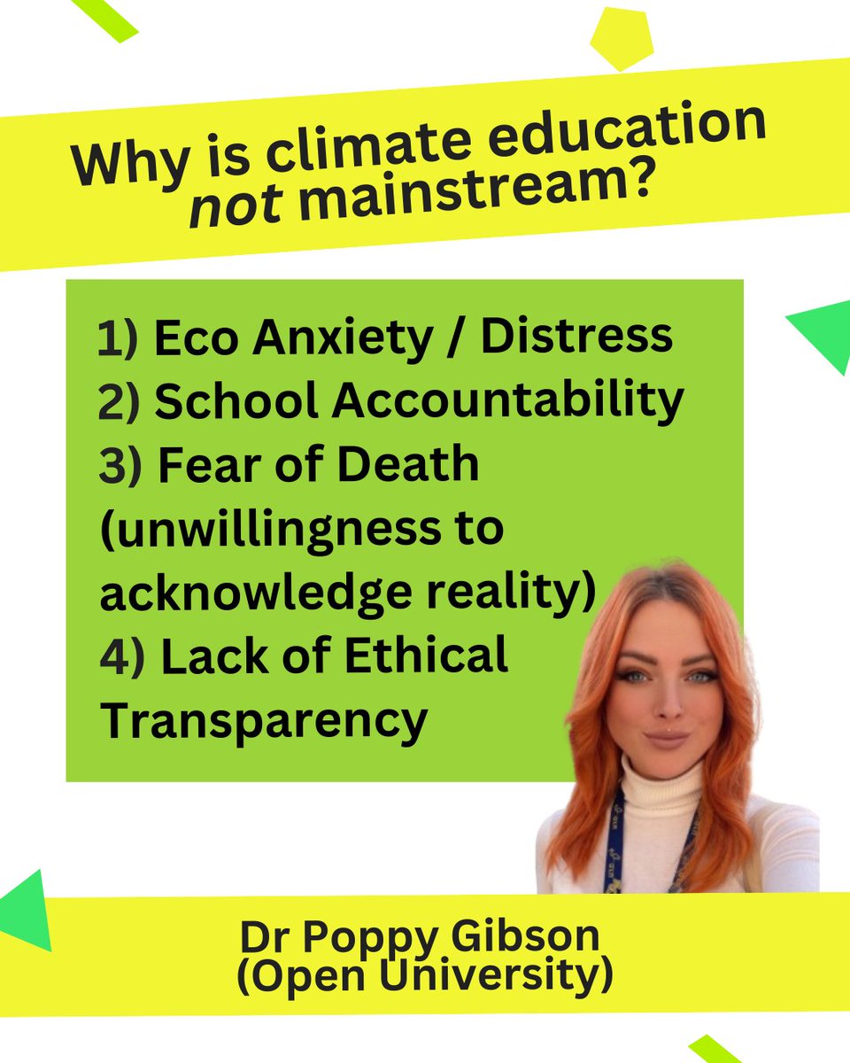 Ministry of Eco Education | sustainable schools (@ministryeco) on Twitter photo What are the main barriers to mainstreaming climate education?
Here's ideas from Dr Alison Kitson <a href="/UCL_CCCSE/">Centre for Climate Change and Sustainability Ed</a> and Dr Poppy Gibson <a href="/poppygibsonuk/">Dr Poppy Gibson</a>
From out recent online conversation - watch again here youtu.be/RxdGrRQxID8 What are the main barriers to mainstreaming climate education?
Here's ideas from Dr Alison Kitson <a href="/UCL_CCCSE/">Centre for Climate Change and Sustainability Ed</a> and Dr Poppy Gibson <a href="/poppygibsonuk/">Dr Poppy Gibson</a>
From out recent online conversation - watch again here youtu.be/RxdGrRQxID8