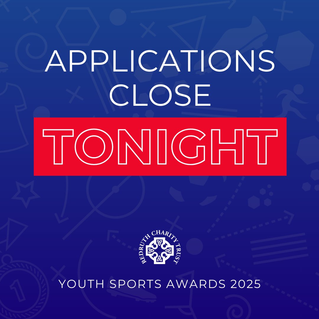 RedruthCT's tweet photo. 📷 Time is running out to submit your club’s Youth Sports Awards application - entries close tonight at midnight! Don’t miss out 📷 https://t.co/nVxHAQu2e4
#MakingADifferenceInRedruth https://t.co/B0wXSmErJO