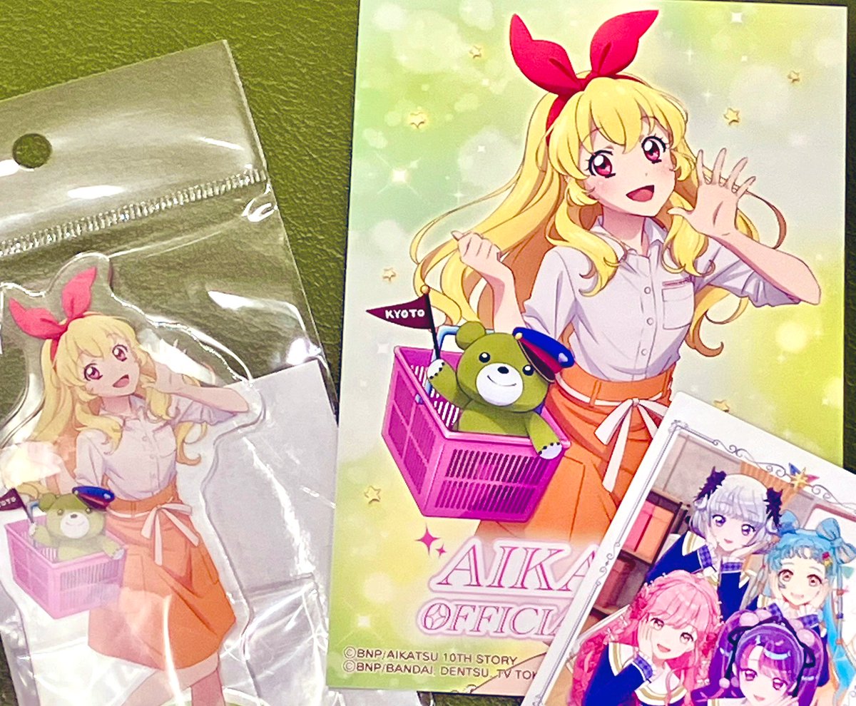 【28】アイカツスターズ　アニon コースター&リクエストチケットセット10 アイカツ！ 10th STORY ～未来へのSTARWAY～」TSUTAYA POP UP