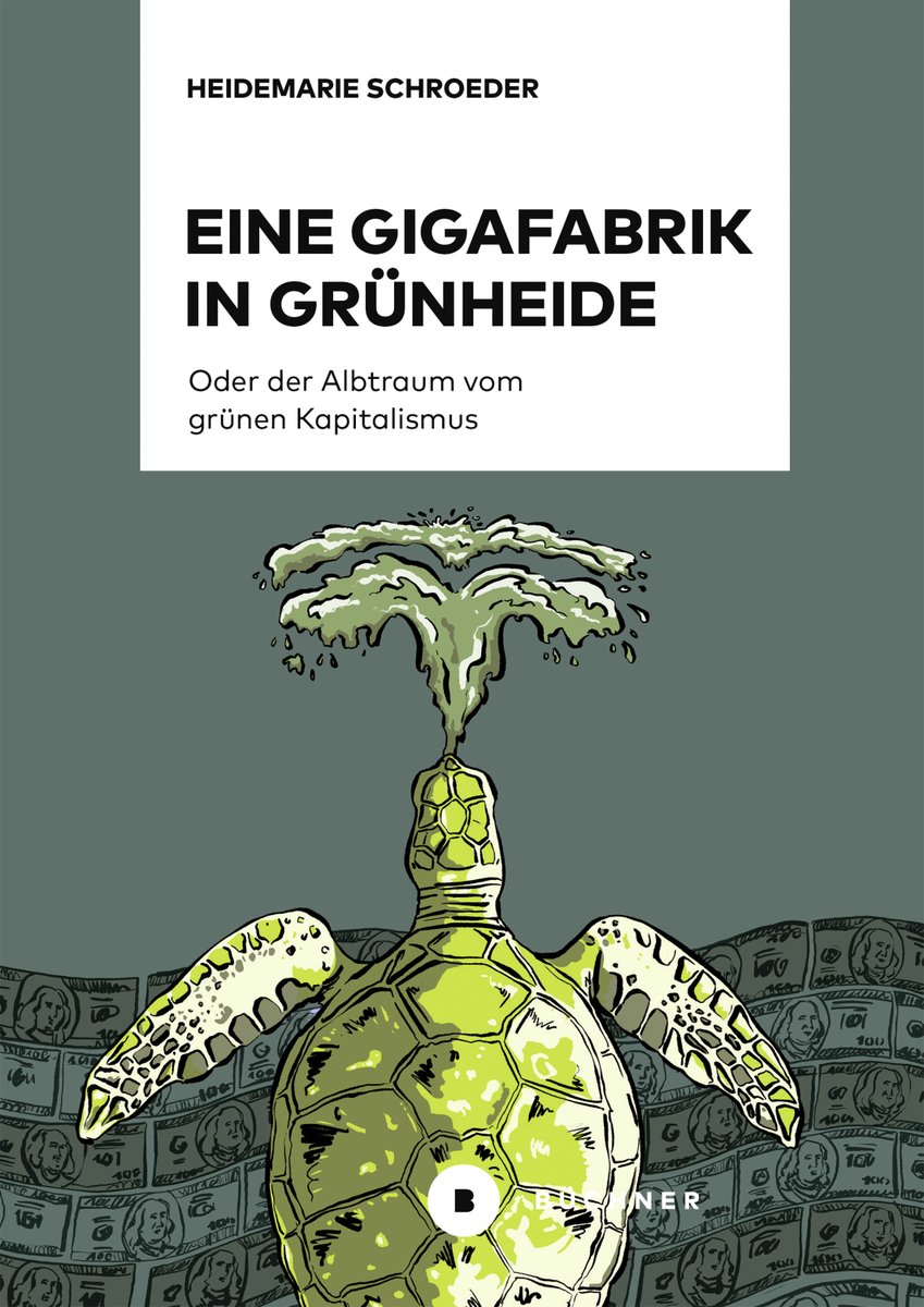 Mit ihrem neuen Buch Eine Gigafabrik in #Grünheide analysiert Heidemarie Schroeder die Ansiedlung der Gigafactory sowie den Einfluss von #ElonMusk und #Tesla auf die Natur und die Menschen vor Ort.

Wirf einen Blick ins Buch: buechner-verlag.de/buch/eine-giga…