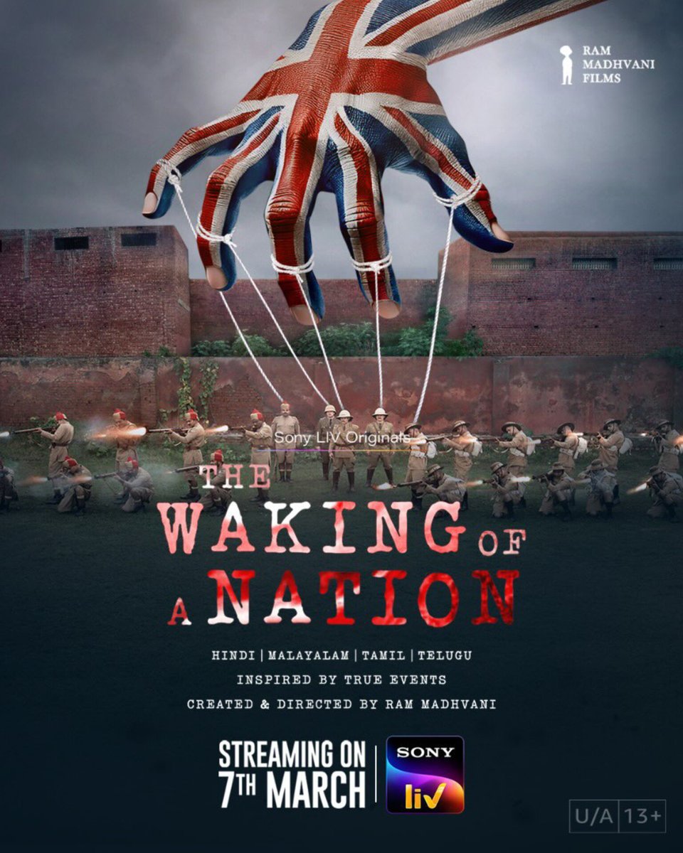 OTTPlusCinema's tweet photo. #SonyLIVOriginals Series #TheWakingOfANation Streaming From 7th March On #SonyLIV.
Starring: #TaarukRaina, #NikitaDutta, #SahilMehta, #BhawsheelSingh, #AlexReece, #PaulMcEwan, #RaymondBethley &amp; More.
Created &amp; Directed By #RamMadhvani.

#TheWakingOfANationOnSonyLIV #OTTPlusCinema https://t.co/4ShHpcCw40