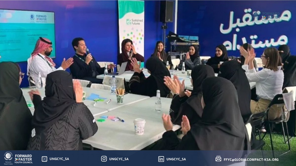 ungcyc_sa's tweet photo. 📢 اختُتمت ورشة Green Skills &amp; Sustainability التي استمرت ليومين، بتنظيم من 
UNGC Saudi Arabia Forward Faster Youth Council و Sustained Futures! 🌱✨

وهي ورشة تفاعلية استهدفت طالبات الجامعات في الرياض لتعزيز مهارات الاستدامة والقيادة. https://t.co/Tv9Of7AwyC