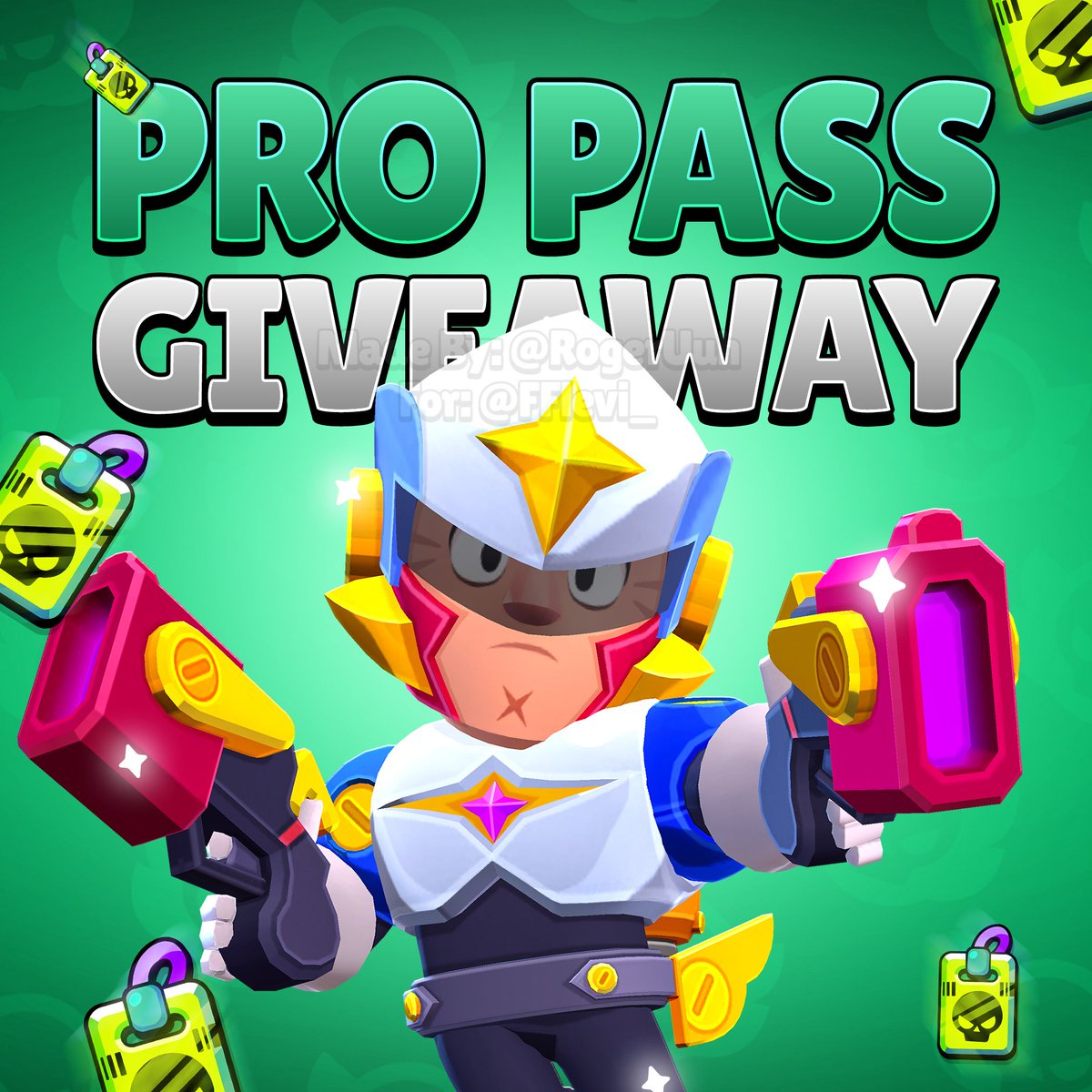 🎁 Pro Pass Giveaway 🎁

Rules :

⭐️ Retweet 
⭐️ Follow <a href="/FFlevi_/">Levi</a> 
⭐️ Follow <a href="/Ludi_CR/">ʟᴜᴅɪ</a> 
⭐️ Follow <a href="/konosuke_voyage/">長谷川航之輔｜Konosuke Hasegawa｜希望を与える経営者へ🦄</a> 
⭐️ Comment Any Emoji 💬

Good luck,  choosing in 72 hours ⏰️ #BrawlStars #ProPass