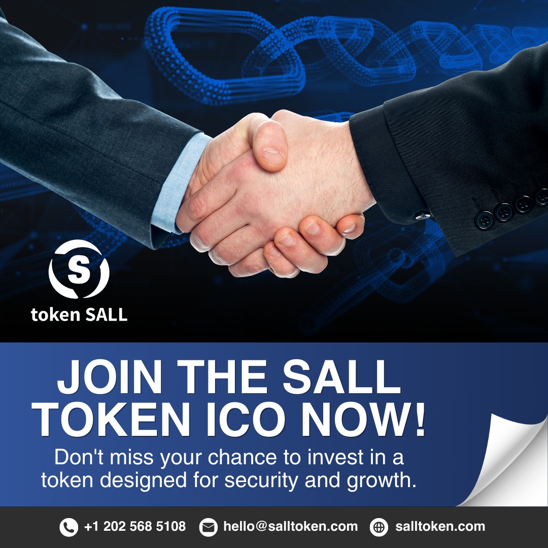 SALLtoken's tweet image. Join the SALL Token ICO today! 🚀 

This is your chance to invest in a token built for unmatched security, minimal fees, and long-term growth potential. 💡 

Don’t wait—be part of the future of crypto! 🌍