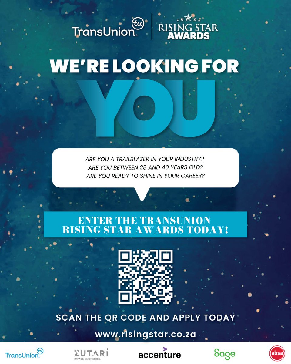 Enter the Rising Star Awards Today! 🌟

risingstar.co.za