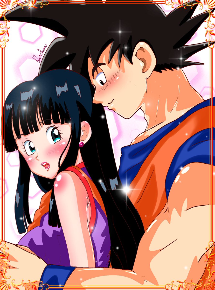 saradimaro1's tweet image. Chichi was busy with her chores, but suddenly Goku, hugs her from behind, and when she turns around, Goku's blushing face warms her heart.. #dragonballz #GokuxChichi #kisachansart #deviantartkisachan90 #mydrawisibispaint