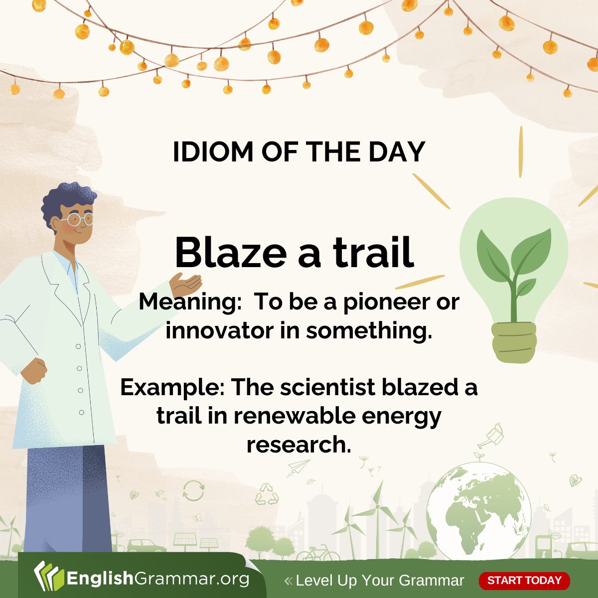 GrammarUpdates's tweet image. Blaze a trail