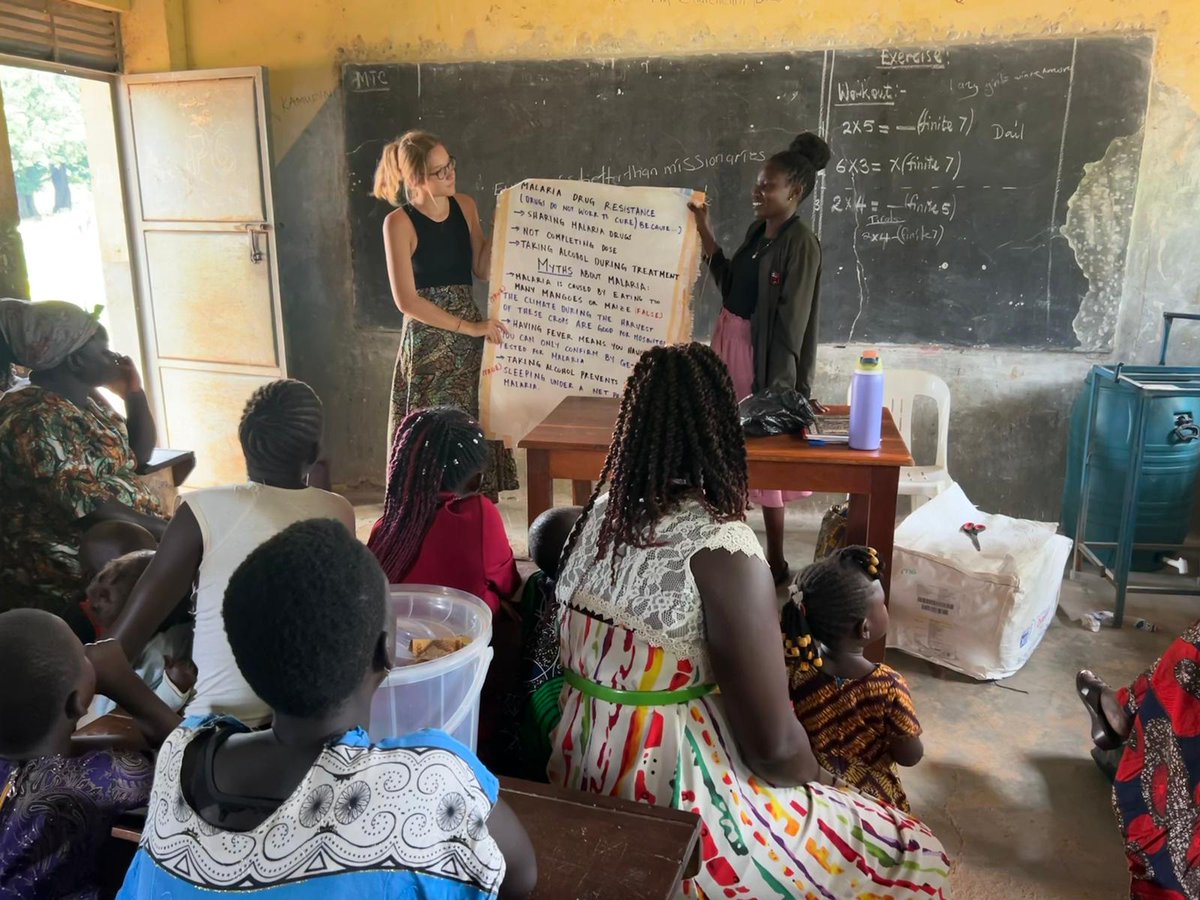 KCIU_Uganda's tweet photo. This #PeaceCorpsWeek, we celebrate Eli’s dedication to fighting HIV & Malaria in Gulu! 🌍💙 Through community outreaches, she has offered free HIV & malaria tests, distributed mosquito nets, & provided vital health education—transforming lives. #TalesOfTransformation https://t.co/H3GjIHjZ1p