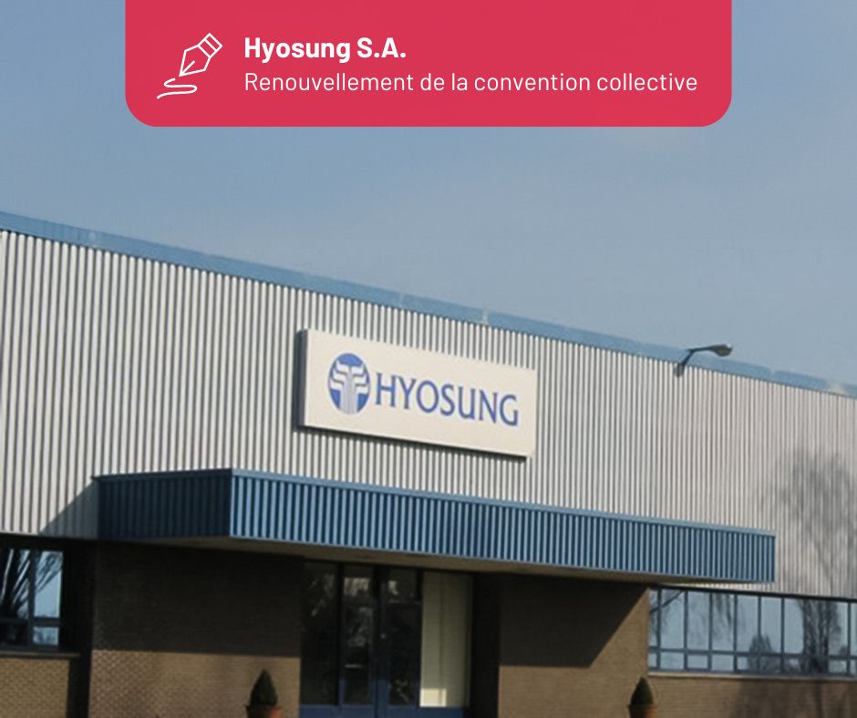 L'OGBL et le LCGB ont signé avec la direction de Hyosung S.A. le renouvellement de la CCT, apportant e.a. une augmentation salariale et une amélioration des jours de congé pour les 120 salariés de l'entreprise.

▶️ Découvrez les améliorations négociées: tinyurl.com/4thc46cn