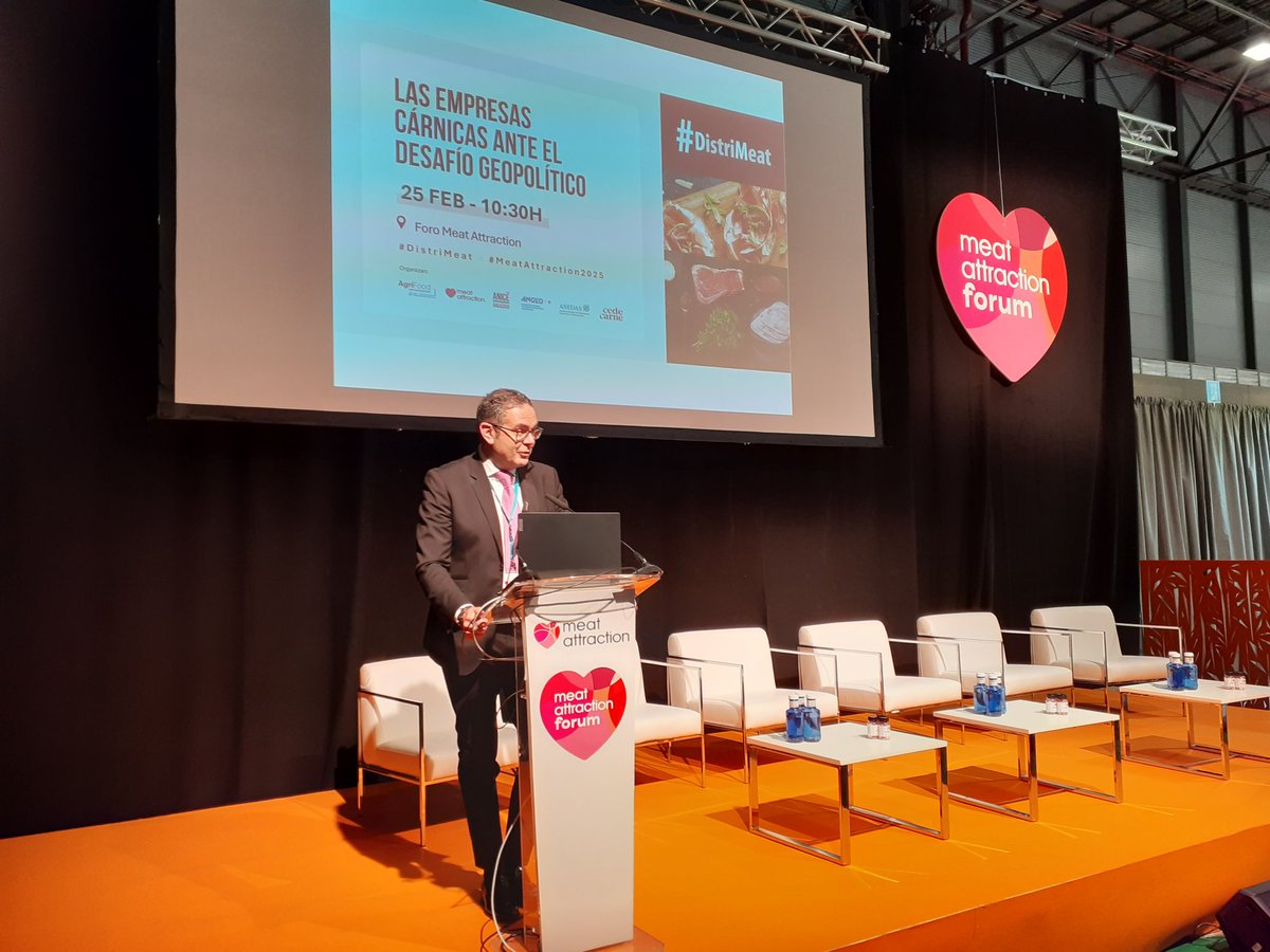 eurocarne's tweet photo. Giuseppe Aloisio inaugura el Meat Attraction Formación con #DistriMeat, donde se analizará el papel de las empresas del sector ante los desafíos geopolíticos.
@GaloisioA @MeatAttraction @IFEMA @ANICE_ES @agrifood https://t.co/04iapoXyYv